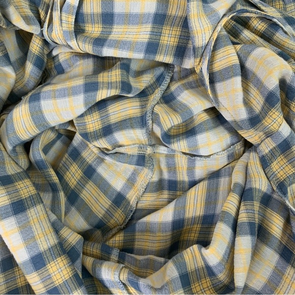 Urban outfitters women’s plaid button v neck jumpsuit pockets M - Picture 9 of 10